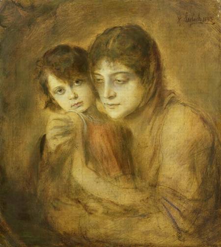 Mother and Child a Franz von Lenbach