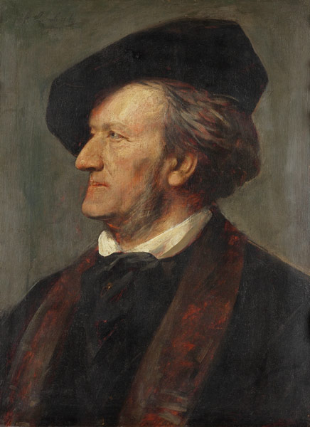 Wagner , Portrait by Lenbach a Franz von Lenbach