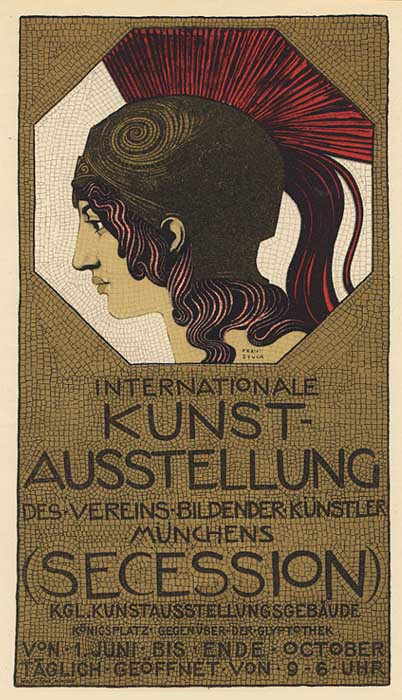 Poster for the Exhibition of "Verein Bildender Künstler", ca. 1898 a Franz von Stuck