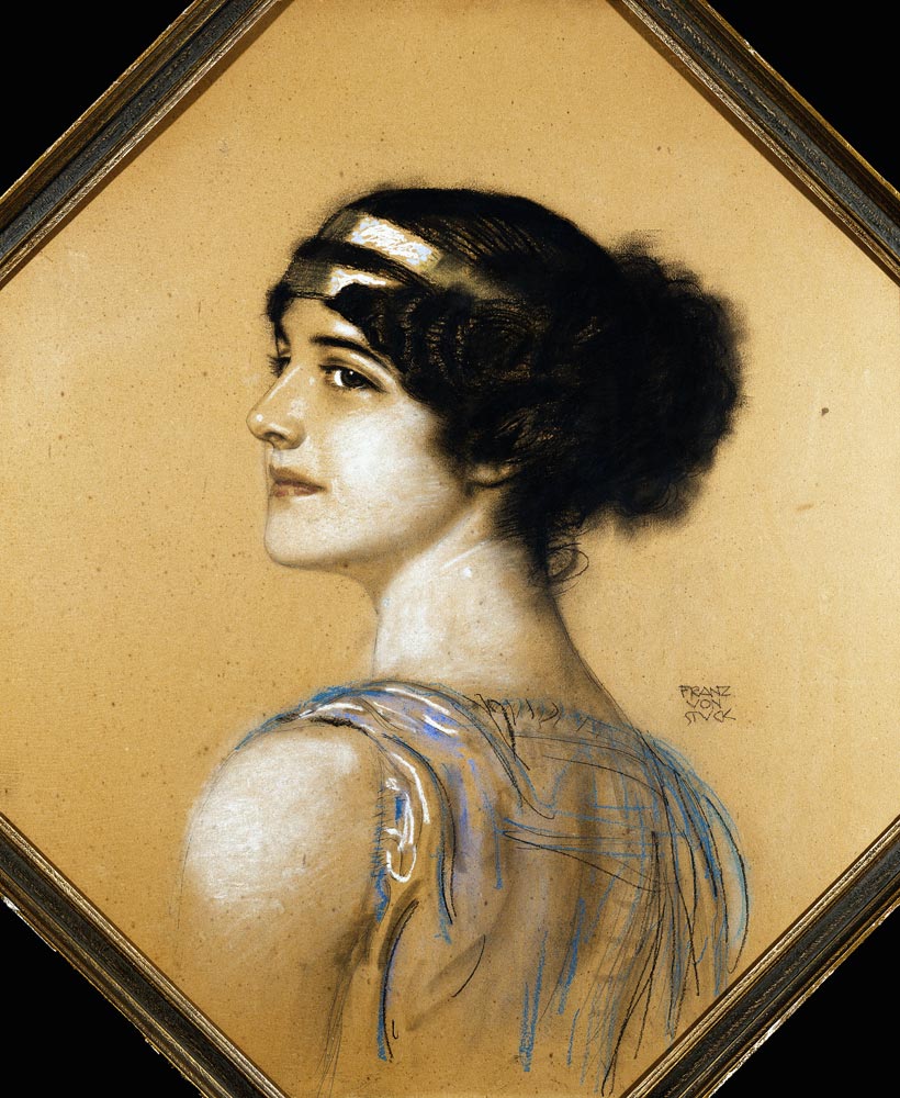 Porträt der Tochter des Künstlers, Mary. a Franz von Stuck