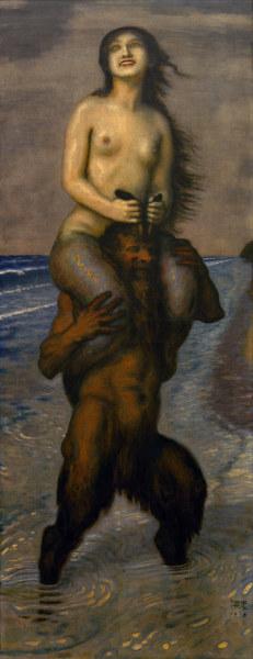 F.v.Stuck / Faun and Nymph / 1918