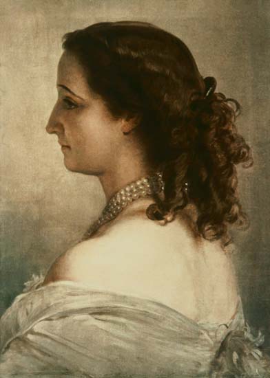 Porträt of Empress Eugenie a Franz Xaver Winterhalter