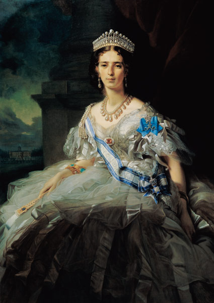 Portrait of Princess Tatiana Alexanrovna Yusupova a Franz Xaver Winterhalter