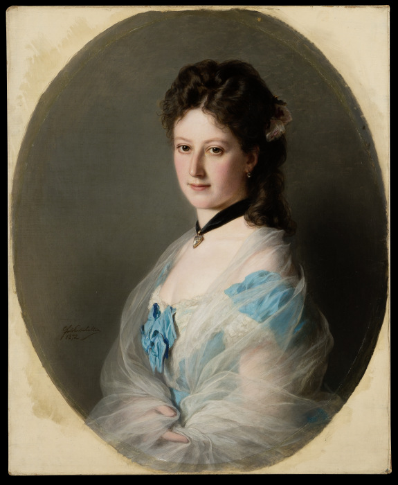 Portrait of Olga von Grunelius a Franz Xaver Winterhalter