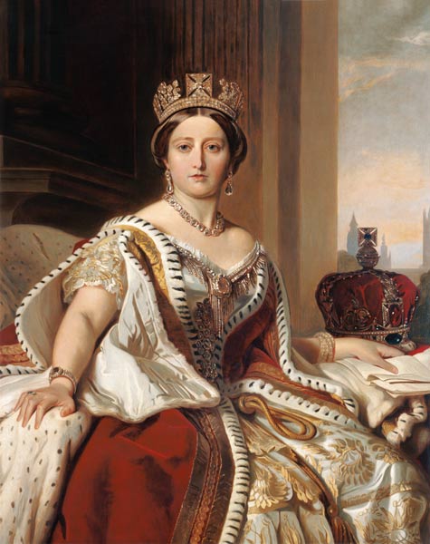 Ritratto della Regina Victoria  a Franz Xaver Winterhalter