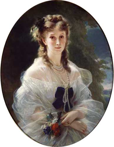 Portrait of Sophie Troubetskoy (1838-96) Countess of Morny a Franz Xaver Winterhalter