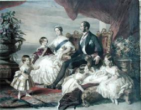 Queen Victoria (1819-1901) and Prince Albert (1819-61) with Five of the Their Children
