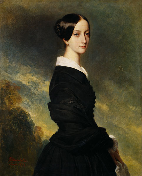 Portrait of Francisca Caroline de Braganca (1824-98) a Franz Xaver Winterhalter