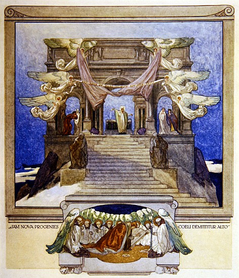 Illustration from Dante''s ''Divine Comedy'', Purgatory a Franz von (Choisy Le Conin) Bayros