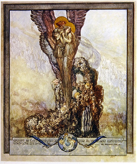 Illustration from Dante''s ''Divine Comedy'', Paradise, Canto XXIII a Franz von (Choisy Le Conin) Bayros