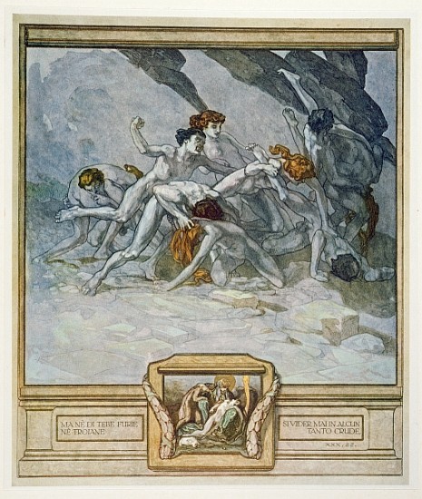 Illustration from Dante''s ''Divine Comedy'', Inferno, Canto XXX: 22 a Franz von (Choisy Le Conin) Bayros