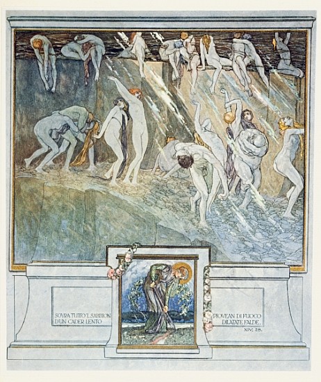 Illustration from Dante''s ''Divine Comedy'', Inferno, Canto XIV. 28 a Franz von (Choisy Le Conin) Bayros