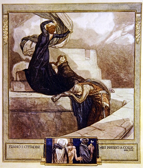 Illustration from Dante''s ''Divine Comedy'', Purgatory, Canto XIII: 115 a Franz von (Choisy Le Conin) Bayros
