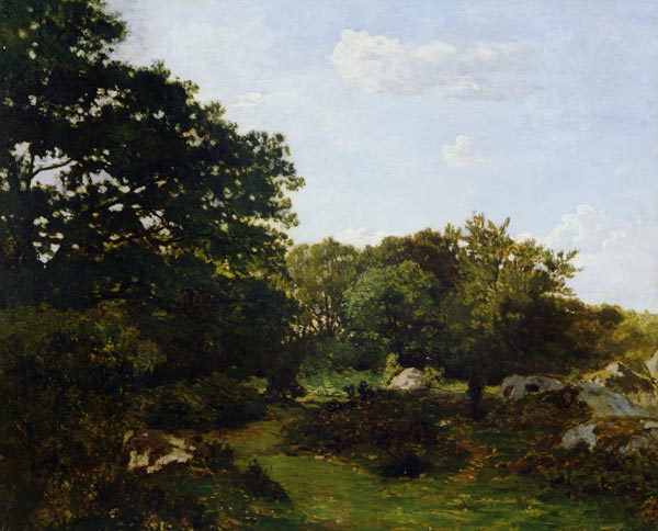 F.Bazille / Edge of the forest / 1865 a Frédéric Bazille