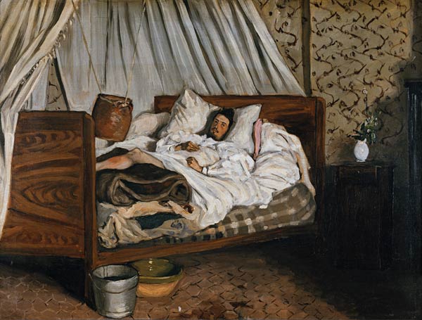 The Improvised Ambulance, The Painter Monet Wounded at Chailly-en-Biere a Frédéric Bazille