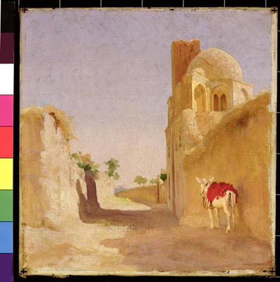A Street in Damascus, 1873 (oil on canvas) a Frederic Leighton