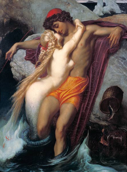 The Fisherman and the Syren: From a Ballad by Goethe a Frederic Leighton
