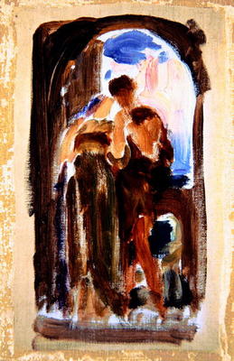 Sketch for 'Wedded', c.1881-82 (oil on canvas) a Frederic Leighton