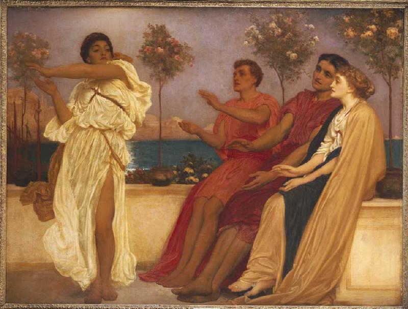 Tanzendes griechisches Mädchen. a Frederic Leighton