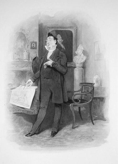 Mr Pecksniff, from 'Charles Dickens: A Gossip about his Life', by Thomas Archer a Frederick Barnard