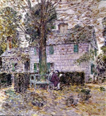 Indian Summer in Colonial Days a Frederick Childe Hassam