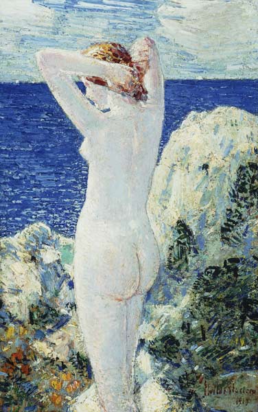 The Bather a Frederick Childe Hassam