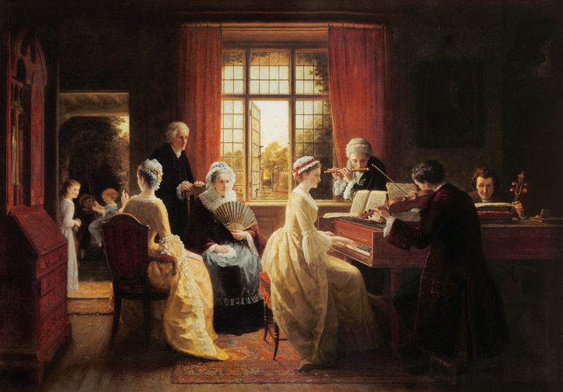 Family music in the vicarage. a Frederick Daniel Hardy