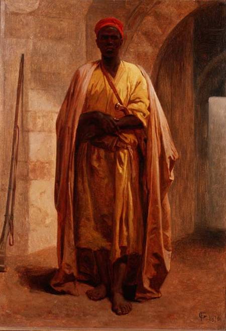 Portrait of a Young Arab a Frederick Goodall