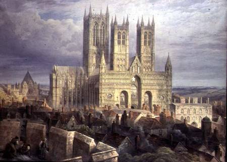 Lincoln Cathedral a Frederick Mackenzie