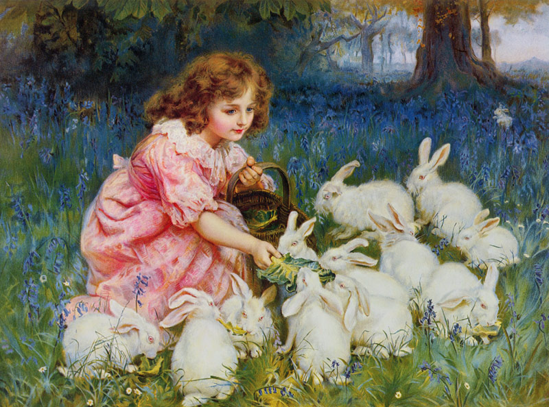 Feeding the Rabbits a Frederick Morgan