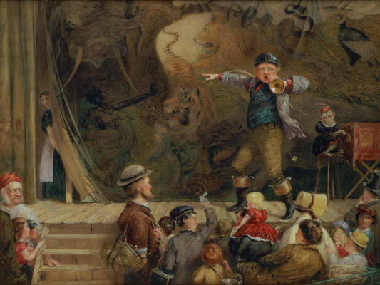 The Travelling Menagerie, 1872 (w/c) a Frederick Piercy