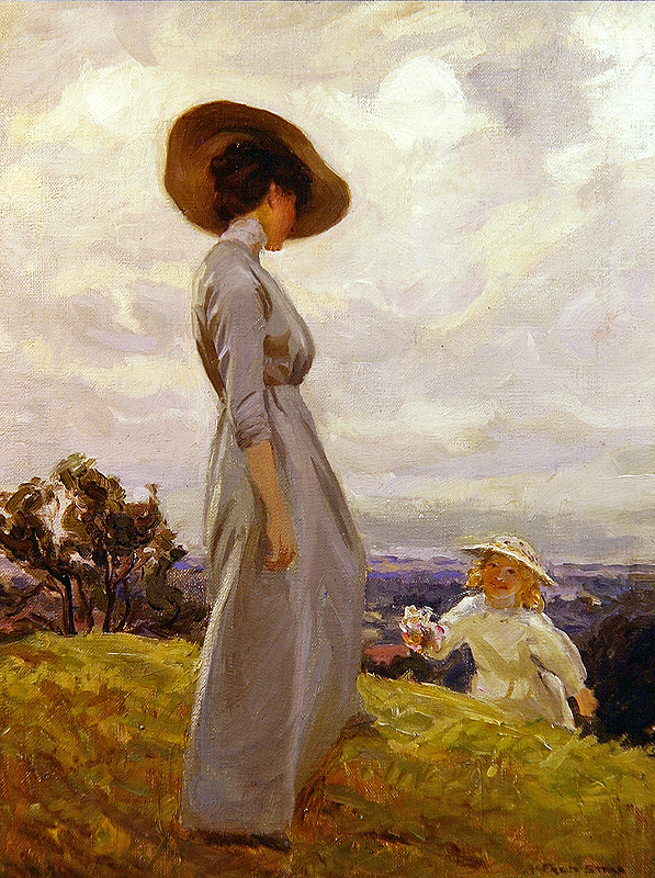 Climbing up the Hillside (oil on canvas)  a Frederick Stead