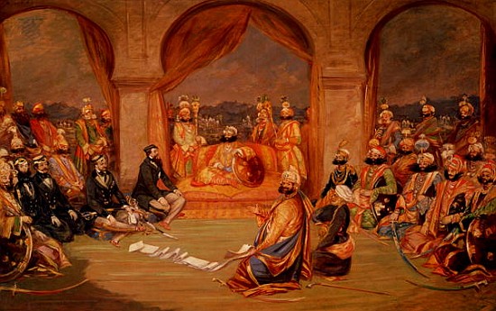 Durbar at Udaipur, Rajasthan a Frederick Christian Jnr. Lewis
