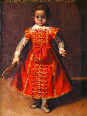 Federico Ubaldo della Rovere aged 2, 1607 (oil on canvas) a Federico Fiori Barocci