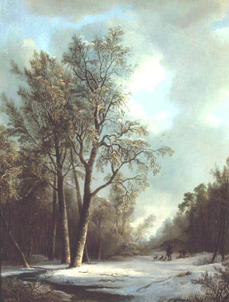 Winter Scene a Frederik Marianus Kruseman