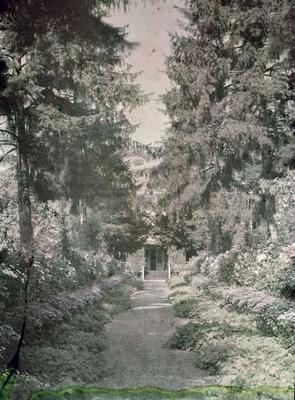 Path in Monet's Garden at Giverny, early 1920s (photo) a French Photographer, (20th century)