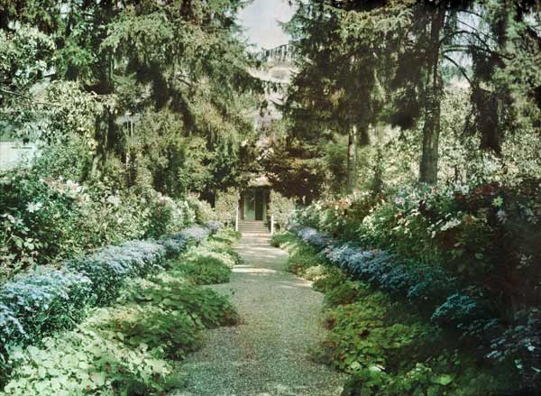 Path in Monet's Garden at Giverny, early 1920s (photo) a French Photographer, (20th century)