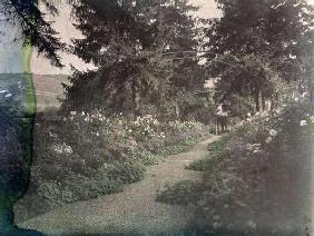 Path in Monet's Garden at Giverny, early 1920s (photo)