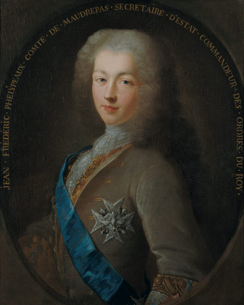 Portrait of Jean Frederic Phelypeaux (1701-81) Count of Maurepas a Scuola Francese