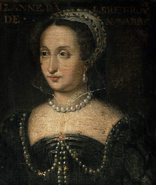 Jeanne III d''Albret (1528-72) a Scuola Francese