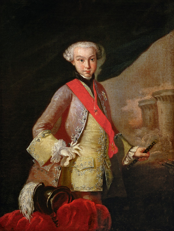 Portrait of Louis Antoine Henri de Bourbon Conde (1772-1804) Duke of Enghien a Scuola Francese