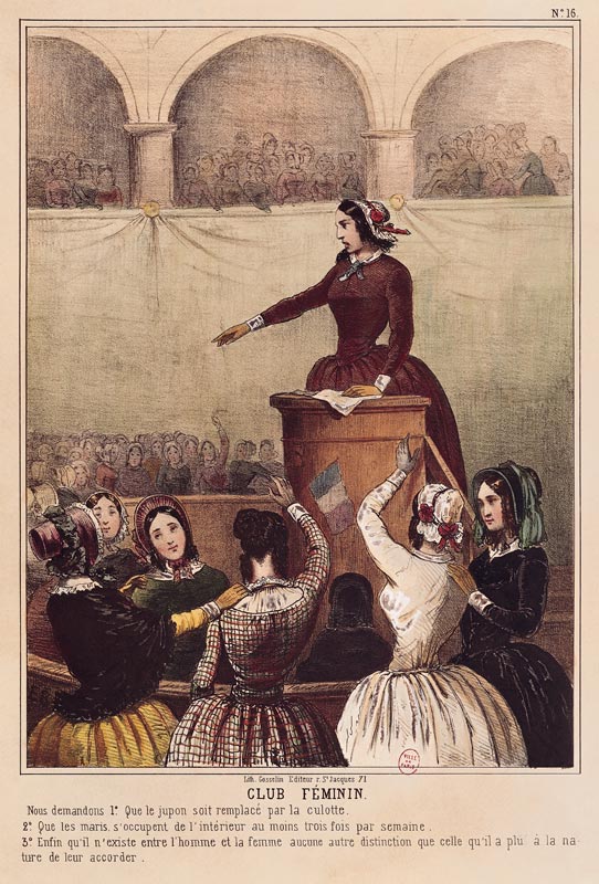 Women''s Club, c.1848 a Scuola Francese