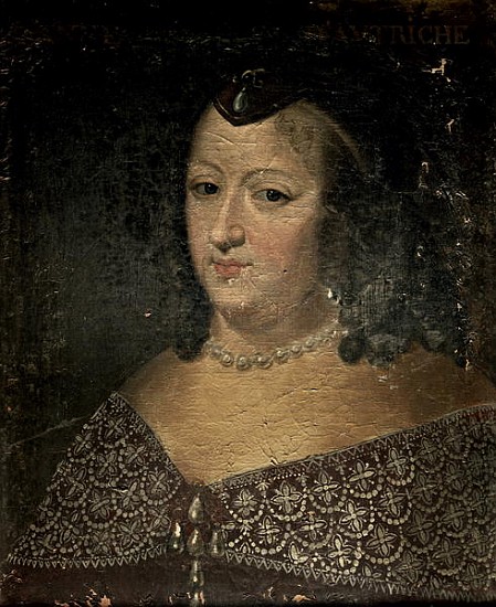 Anne of Austria (1601-66) a Scuola Francese