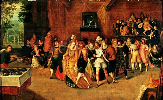 Ball during the Reign of Henri III, 1574-1623 a Scuola Francese