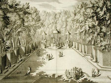 Baths of Apollo, Versailles, from 'Les Plans, Profils et Elevations des Ville et Chateau de Versaill a Scuola Francese