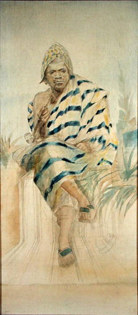 Behanzin (1844-1906) The Last King of Dahomey a Scuola Francese