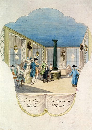 Cafe in the cellar of the Palais-Royal a Scuola Francese