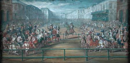 Carousel of Amazons in 1682 a Scuola Francese