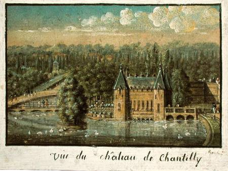 The Chateau de Chantilly a Scuola Francese