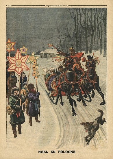 Christmas in Poland, illustration from ''Le Petit Journal'', supplement illustre, 24th December 1911 a Scuola Francese